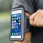 Wholesale Apple iPhone 8 Plus / 7 Plus Sports Armband with Key Pocket (Silver)